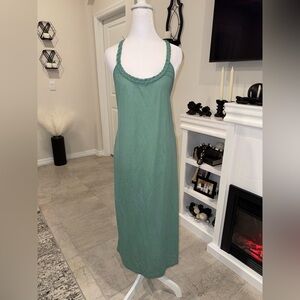 Zara Teal Chemise Slip Size Small